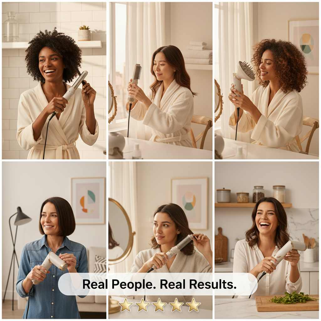 GloAir Pro – 9-in-1 Hot Air Hair Styling Tool