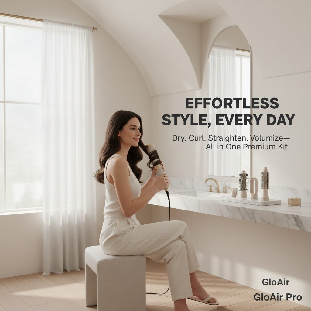 GloAir Pro – 9-in-1 Hot Air Hair Styling Tool